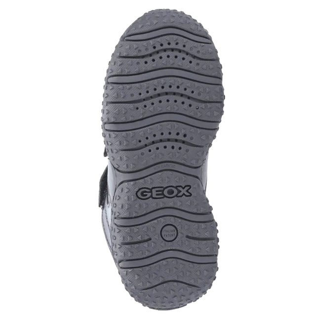 Black - Side - Geox Boys Baltic ABX Touch Fastening Trainers