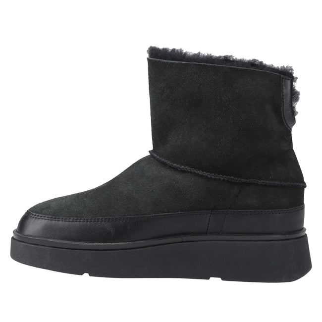 All Black - Back - FitFlop Womens-Ladies Gen-FF Mini Leather Ankle Boots