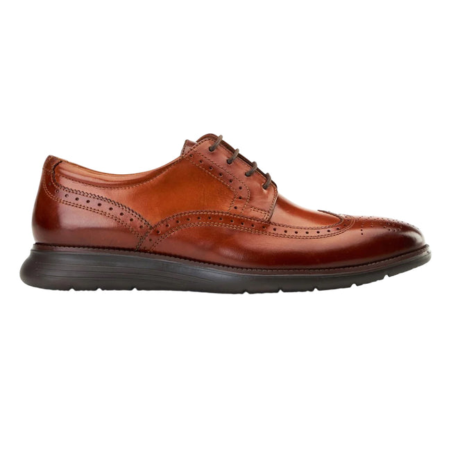 Tan - Side - Base London Mens Flight Leather Brogues