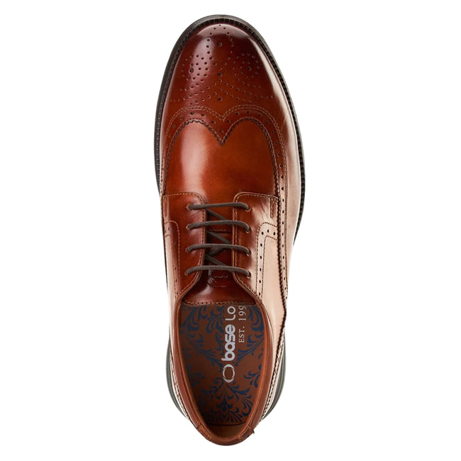 Tan - Lifestyle - Base London Mens Flight Leather Brogues