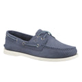 Dark Blue - Front - Sperry Mens Authentic Leather 2 Eyelet Boat Shoes