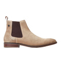 Sand - Back - Base London Mens Virgil Suede Chelsea Boots