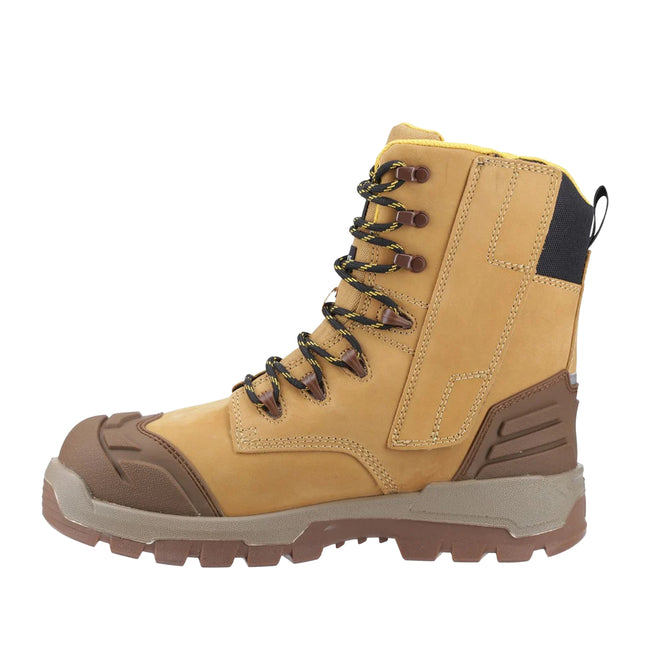 Black-Honey-Yellow - Back - Caterpillar Mens Striver Safety Boots