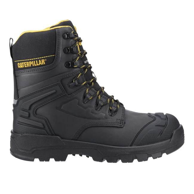 Black-Yellow - Side - Caterpillar Mens Striver Safety Boots
