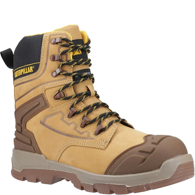 Black-Honey-Yellow - Front - Caterpillar Mens Striver Safety Boots