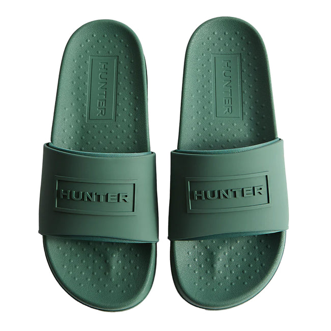 Hunter Green - Front - Hunter Womens-Ladies Core Embossed Sliders