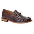 Burnt Tan - Front - Base London Mens Madison Leather Loafers