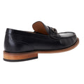 Black - Back - Base London Mens Madison Leather Loafers