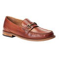 Brown - Front - Base London Mens Madison Leather Loafers
