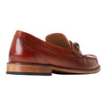 Brown - Back - Base London Mens Madison Leather Loafers