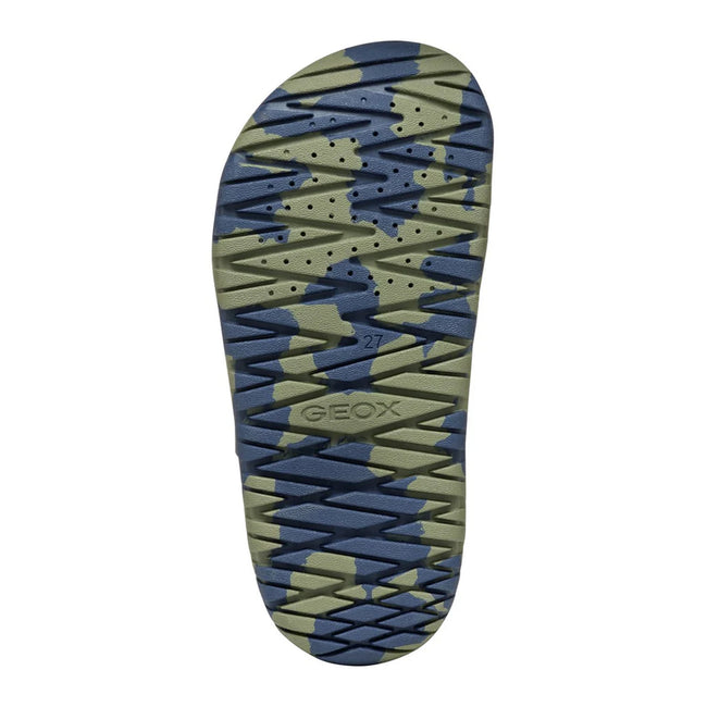 Navy-Military - Back - Geox Boys fusbetto Sandals