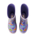 Purple - Lifestyle - Hunter Childrens-Kids Dinosaur Wellington Boots