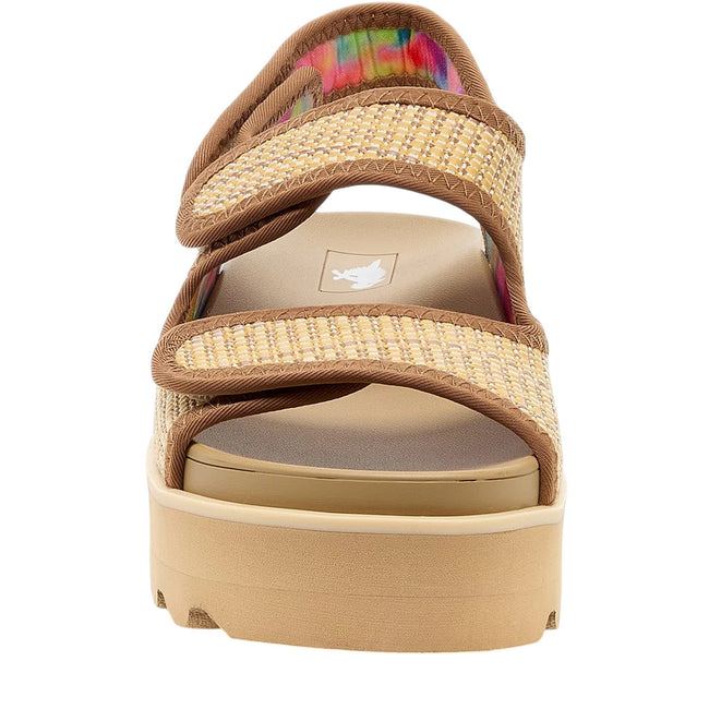 Natural - Close up - Rocket Dog Womens-Ladies Balmy Raffia Sandals