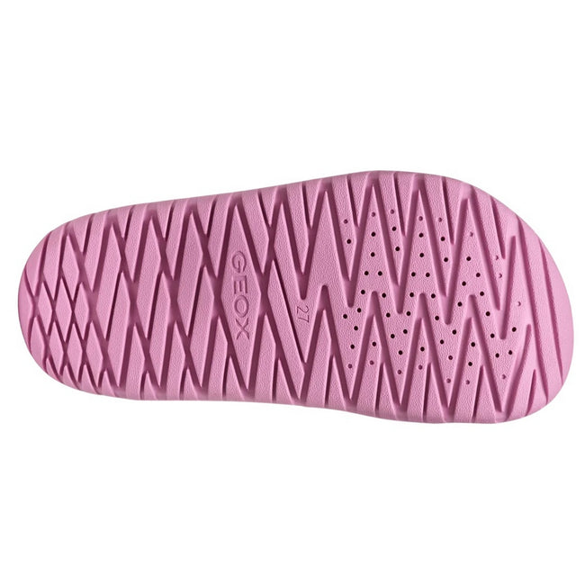 Dark Pink - Side - Geox Girls fusbetto Sandals