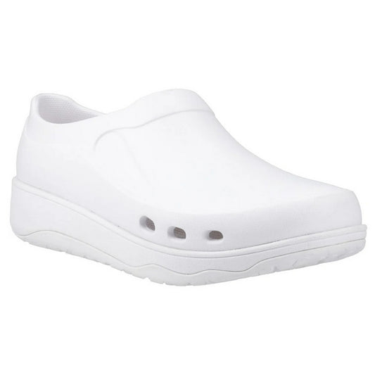 Urban-White - Front - FitFlop Womens-Ladies Work High-Performance Clogs