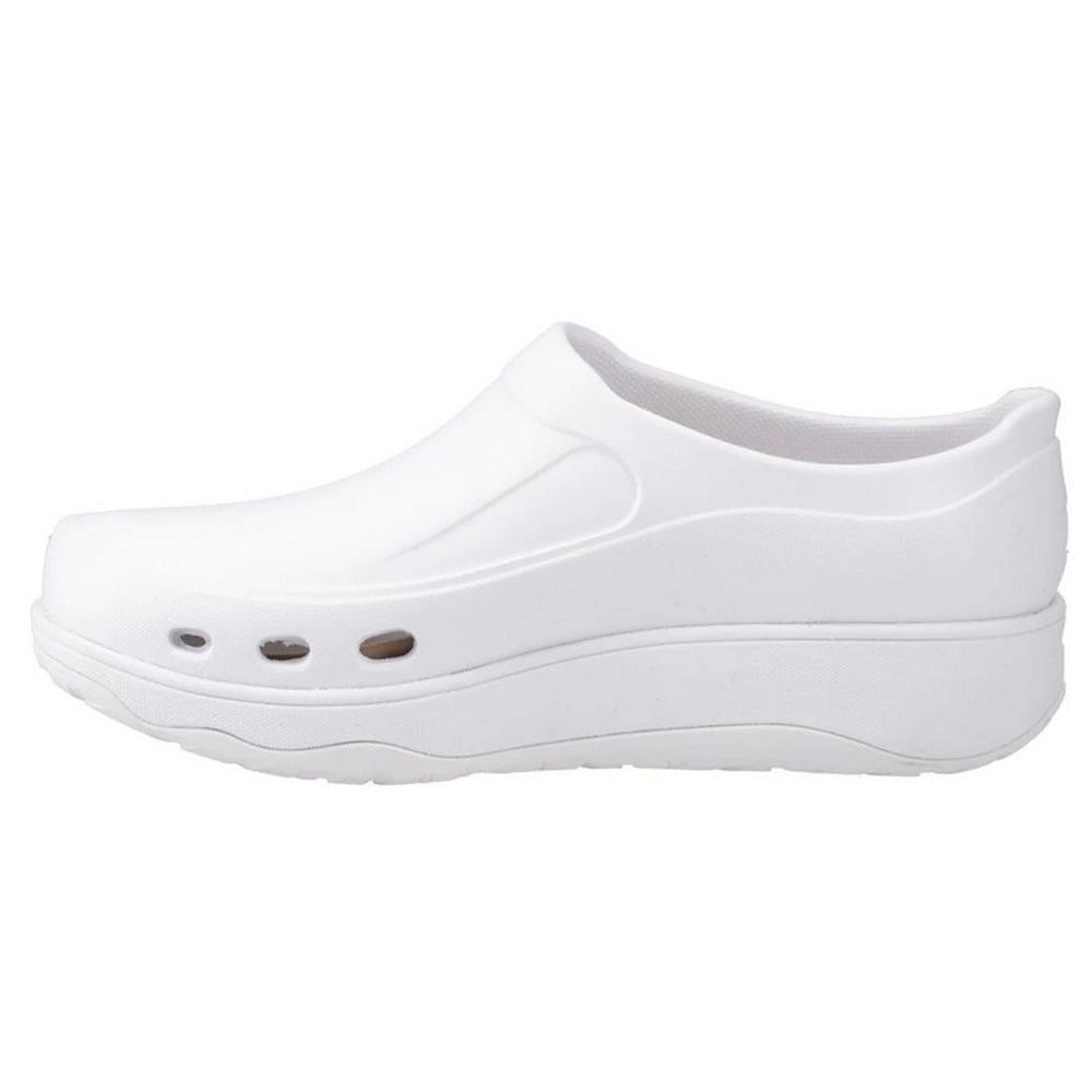 Urban-White - Pack Shot - FitFlop Womens-Ladies Work High-Performance Clogs