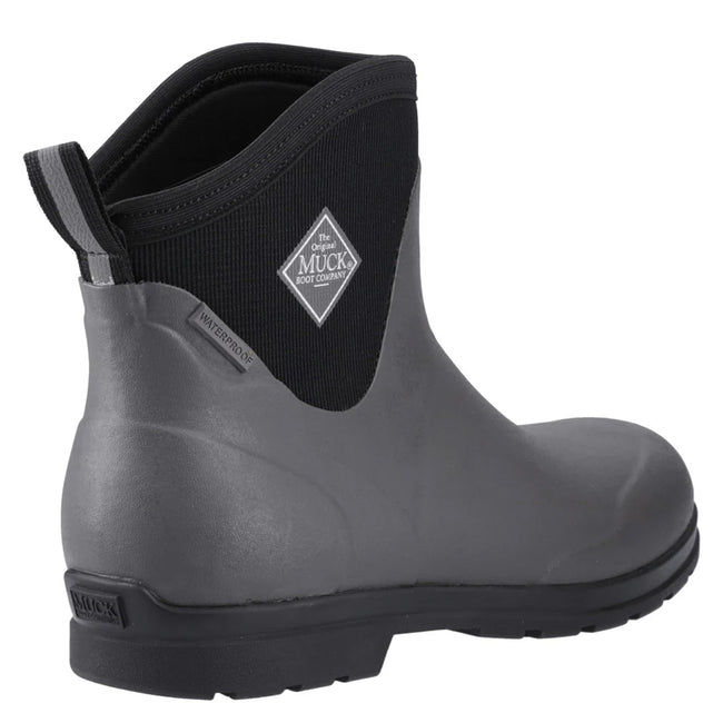 Grey-Black - Back - Muck Boots Mens Originals Excursion Ankle Boots