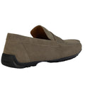 Taupe - Pack Shot - Geox Mens Kosmopolis + Grip Suede Moccasins
