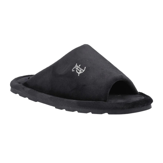 Black - Front - Juicy Couture Womens-Ladies Vivien Padded Slippers