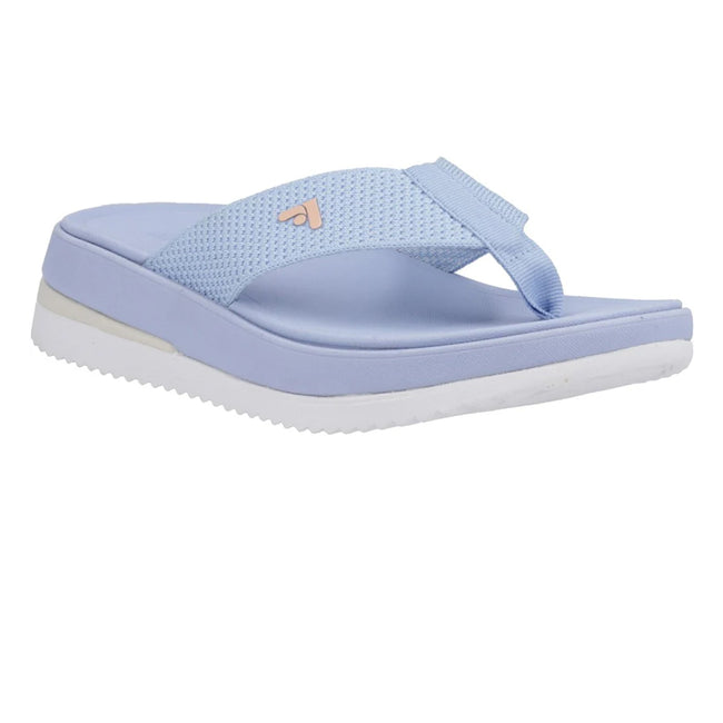 Skywash Blue - Front - FitFlop Womens-Ladies Surff Two Tone Flip Flops