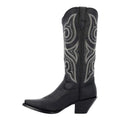 Black Beauty - Side - Durango Womens-Ladies Crush Cowboy Boots
