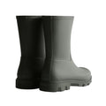 Dark Olive - Back - Hunter Mens Downpour Short Wellington Boots