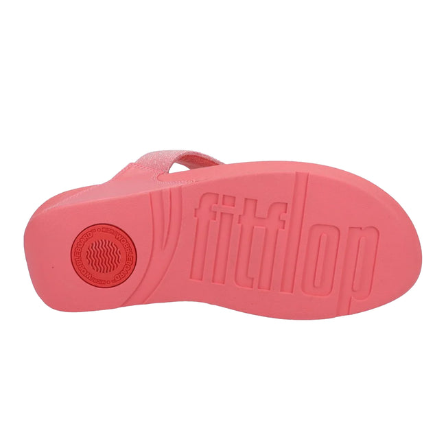 Rosy Coral - Lifestyle - FitFlop Womens-Ladies Lulu Shimmerlux Flip Flops
