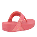 Rosy Coral - Pack Shot - FitFlop Womens-Ladies Lulu Glitter Flip Flops