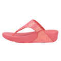 Rosy Coral - Back - FitFlop Womens-Ladies Lulu Glitter Flip Flops