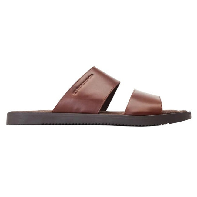 Burnt Brown - Side - Base London Mens Maven Leather Sandals
