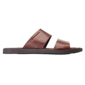Burnt Brown - Side - Base London Mens Maven Leather Sandals