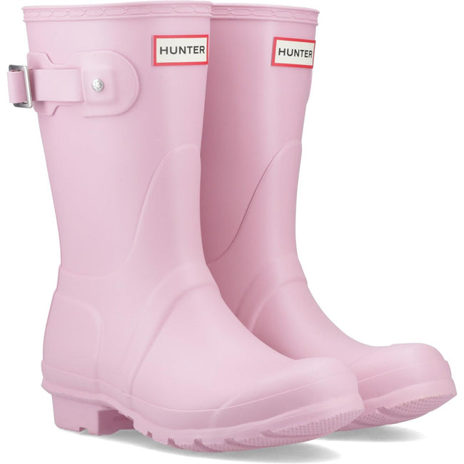 Pink Nectar - Front - Hunter Unisex Adult Original Short Wellington Boots