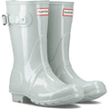 Seafoam - Front - Hunter Unisex Adult Original Short Wellington Boots
