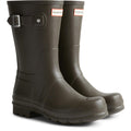 Chocolate Brown - Front - Hunter Unisex Adult Original Short Wellington Boots