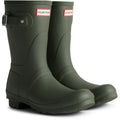 Dark Olive - Front - Hunter Unisex Adult Original Short Wellington Boots
