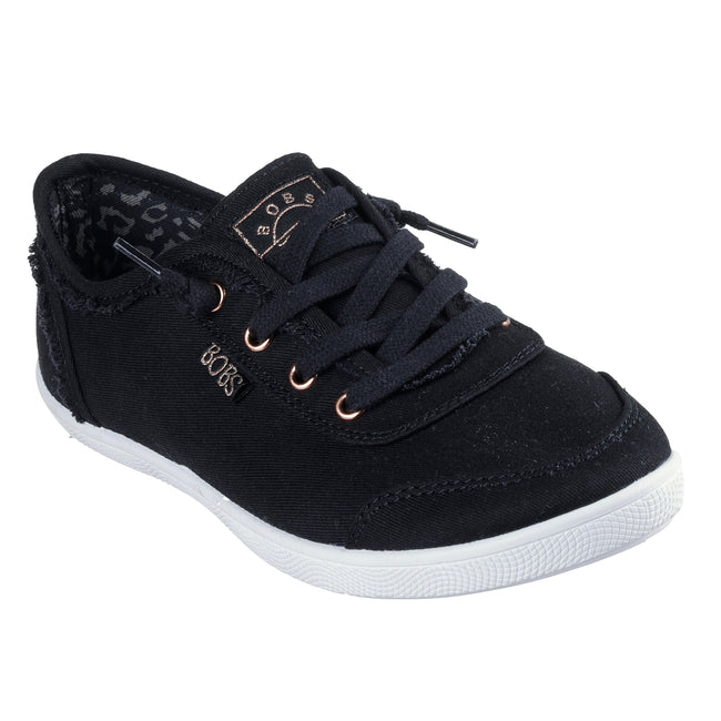 Black - Front - Skechers Womens-Ladies BOBS B Cute Trainers