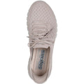 Taupe - Pack Shot - Skechers Womens-Ladies First Blush Slip-In Trainers