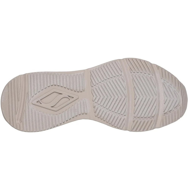 Taupe - Back - Skechers Womens-Ladies Tres Air Uno Glitter Trainers
