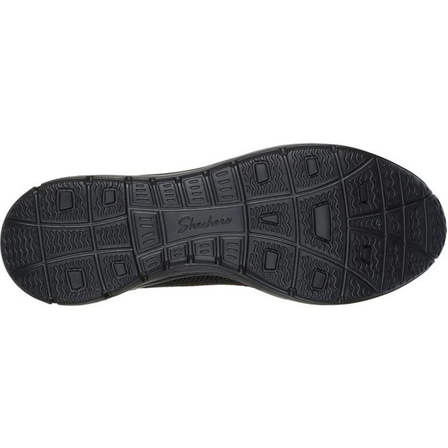 Black - Side - Skechers Womens-Ladies Seager Believe It Trainers
