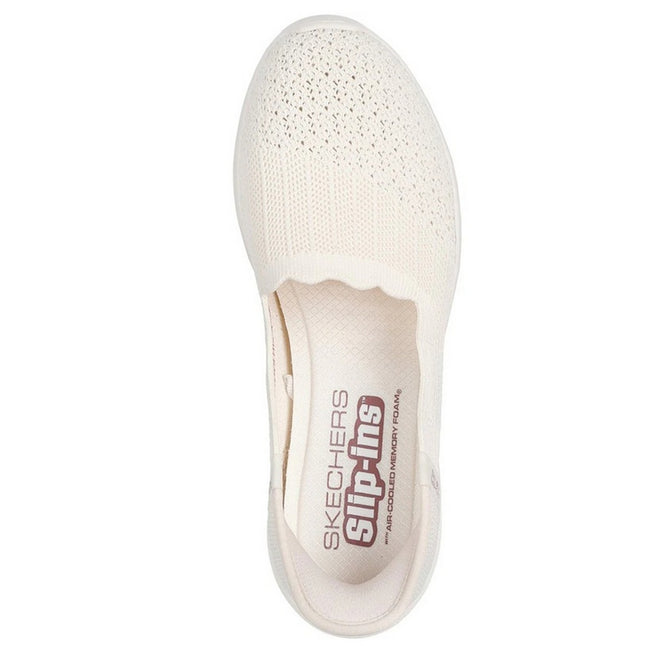 Off White - Side - Skechers Womens-Ladies Seager Believe It Trainers