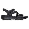 Black - Pack Shot - Skechers Womens-Ladies Easy Going Sandals