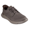 Dark Taupe - Front - Skechers Mens Garza Clive Slip-In Trainers