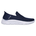Navy - Side - Skechers Mens Go Walk Flex No Hands Trainers