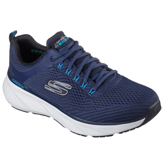 Navy-Blue - Front - Skechers Mens Edgeride Contention Relaxed Fit Trainers
