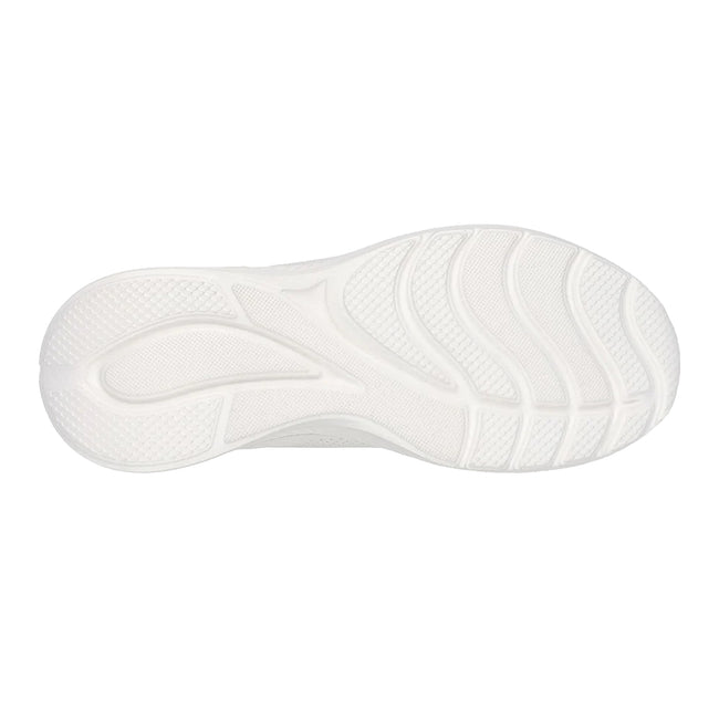 White - Lifestyle - Skechers Womens-Ladies Bobs Sport Squad Waves Trainers