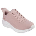 Blush - Front - Skechers Womens-Ladies Bobs Sport Squad Waves Trainers