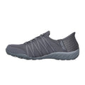 Charcoal - Back - Skechers Womens-Ladies Breathe Easy Roll With Me Trainers