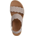 Taupe - Side - Skechers Womens-Ladies Beverlee Timeless Touch Sandals