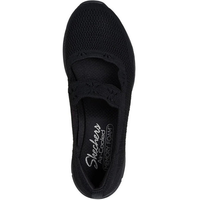 Black - Side - Skechers Womens-Ladies Seager - Cute N´ Coy Mary Janes