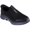Black-Charcoal - Front - Skechers Mens Go Walk 7 Easy On Evolution Trainers